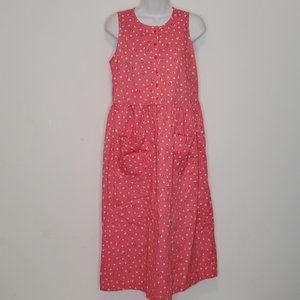 LANDS' END Pink Floral Cottagecore Dress